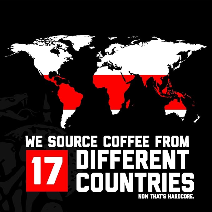 Hardcore Coffee Single Serve Coffee Pods for Keurig K Cup Brewers High Caffeine Strong Roast 60 Count