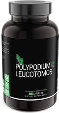 SYMNUTRITION Polypodium Leucotomos 500mg 180 Count (V-Capsules) / 90 Servings: Manufactured in a cGMP-Registered Facility in USA Vegan Gluten Free