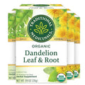 Traditional Medicinals Organic Dandelion Leaf &amp Root Herbal Tea Supports Kidney Function &amp Healthy Digestion 16 Count (Pack of 4) - 64 Tea Bags Total