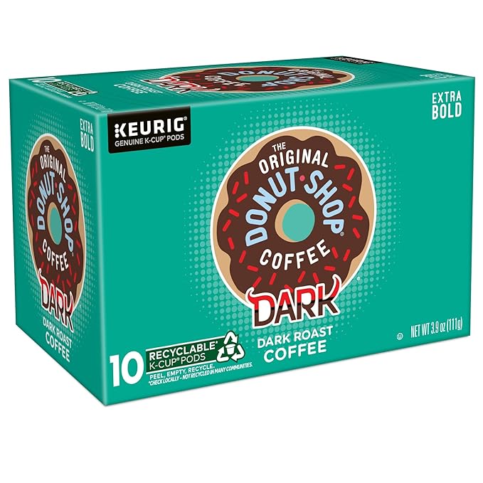 The Original Donut Shop Dark Keurig Single-Serve K-Cup Pods Dark Roast Coffee (Pack of 120)