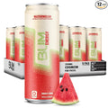 BUM Sugar-Free Energy Drink Watermelon - Lightly Carbonated &amp No Artificial Colors Natural Caffeine &amp Citicoline for Energy &amp Focus Brain Boost &amp Workout Sports Beverage - 12 oz Pa