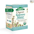 Tadin Organic Respiratory Tea Caffeine Free Herbal Tea for Respiratory Support 20 Tea Bags Per Box Pack of 6