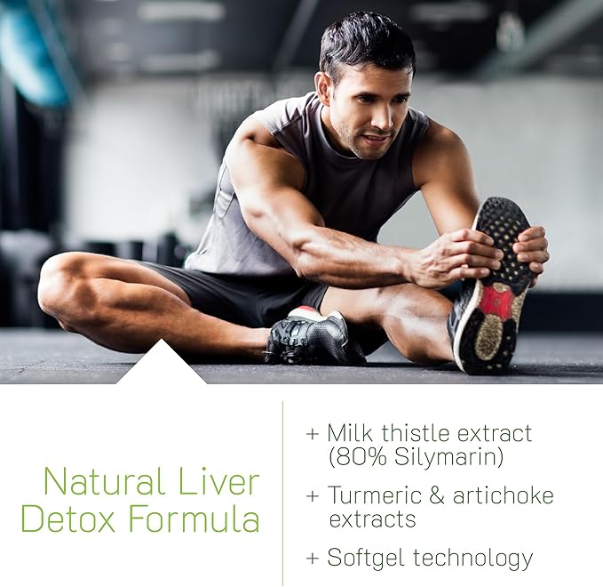 Irwin Naturals Milk Thistle Liver Detox - 60 Liquid Soft-Gels Supports Liver Health with Dandelion Artichoke Turmeric &amp Green Beet Root - 30 Total Servings
