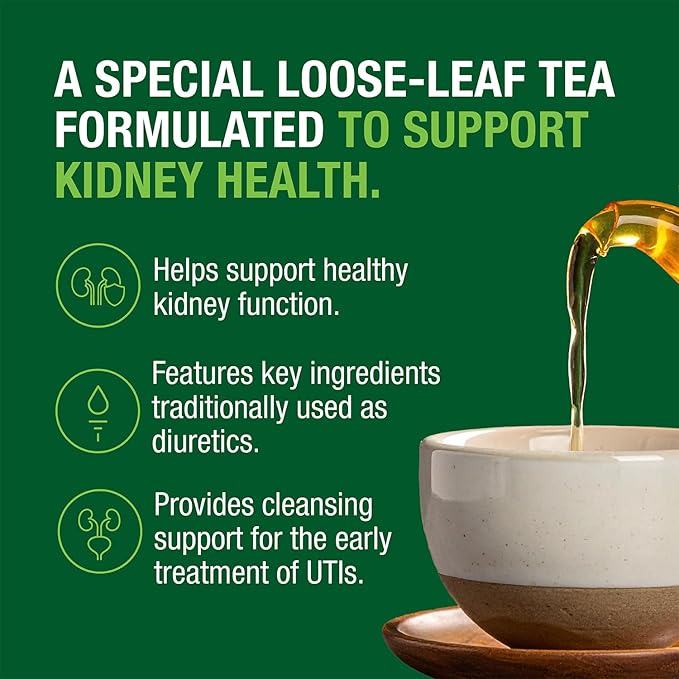 Kidney Cleanse &amp Function Tea™ by Bell Lifestyle Products | A special Herbal Tea formulated to help support Kidney Health for Men and Women - 1 Pack / 4.2 oz