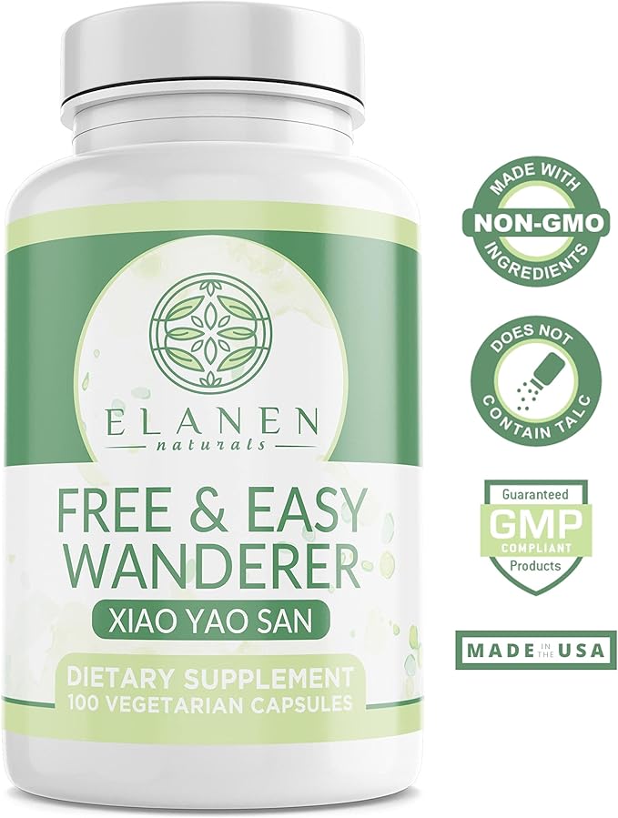 Elanen Naturals Xiao Yao San Free and Easy Wanderer Xiao Yao Wan Xiao Yao Pian 100 Vegetarian Capsules