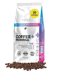 Livingood Daily Coffee with Moringa Whole Bean Medium Roast Coffee with Plant Based Ingredients for Morning Energy Made with Moringa Powder Organic Non GMO Vegan Gluten Free 20 Srvgs 12 oz Bag