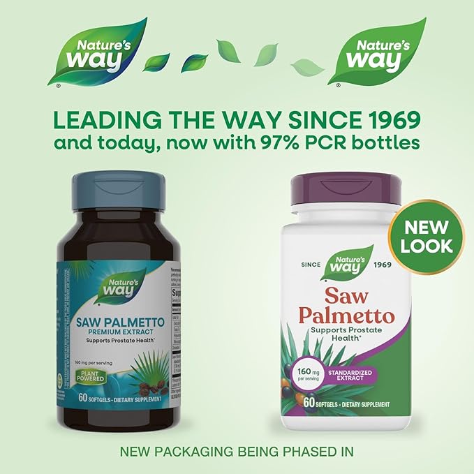Nature's Way Saw Palmetto 160 mg per serving 60 Softgels