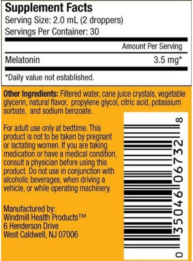 Sleep Soundly Melatonin 2-Ounce Bottles (Pack of 3)