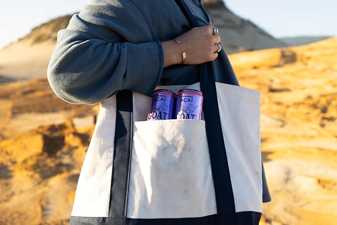 BeGOAT Clean Energy | Strawberry Acai Zero Sugar | 6 Ingredients Plant-Based Zero Sugar Non-GMO Vegan | 200mg Natural Caffeine | 12 fl oz Cans (Pack of 12)
