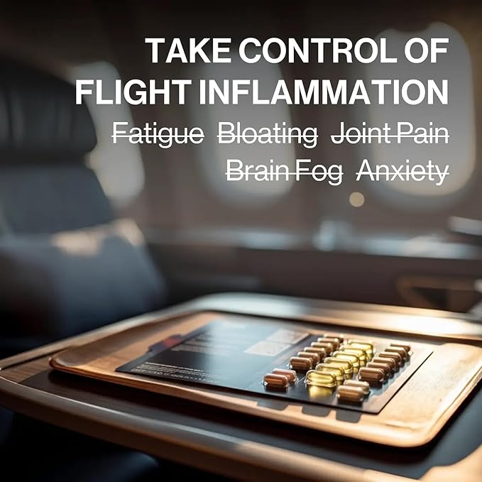 Flykitt Domestic Jet Lag Prevention System | Jet-Flight &amp Fatigue System for Flights Under 6 hrs | App-Controlled Personalized Supplement Protocol | Arrive Refreshed