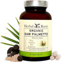 Herbal Roots Organic Saw Palmetto Capsules | 1000mg per Serving | 60 Organic Vegan Capsules