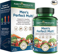 Purity Products Men's Perfect Multi from Vitamins Minerals and Phytonutrients - Promotes Energy Vitality and Stamina - Easy to Swallow - 90 Tablets