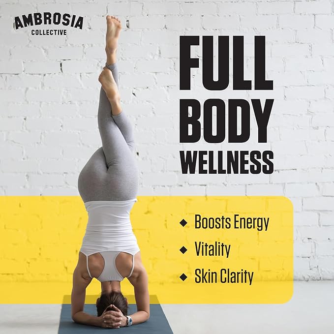 Ambrosia Nektar Superfood Powder | Cycle Support Supplement | Greens Powder Alternative | 13 Superfoods for Liver Kidney and Organ Support | 30 Servings | Fruit Symphony