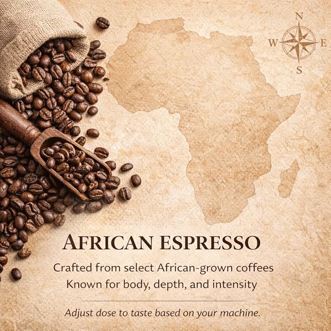 Espresso Coffee Espresso Grind – African Heritage Blend Medium Dark Roast 12 oz – Kilan Coffee