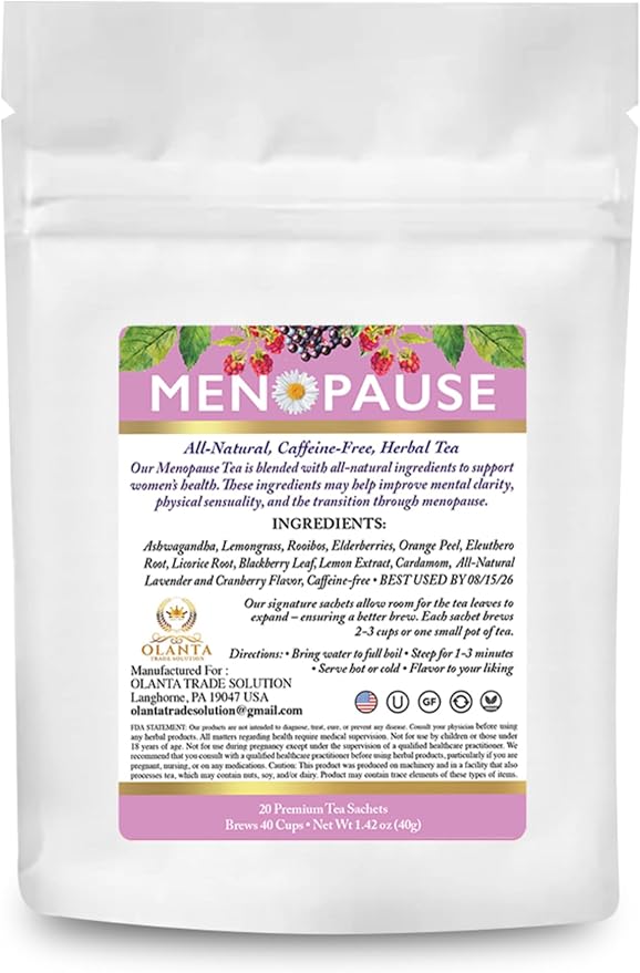 Generic MENOPAUSE HERBAL TEA - Licorice Root Menopause Harmony Tea Digestive Support &amp Hormone Balance - 2 Packs