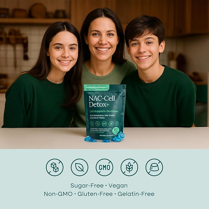 Sugar-Free NAC Gummies N Acetyl Cysteine Supplement with Milk Thistle Glutathione &amp Selenium NAC Supplement for Energy Respiratory Health Liver Detox &amp Cleanse Kidney Antioxidant Suppo