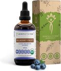 Secrets of the Tribe Bilberry Fruit USDA Organic | Alcohol-Free Extract High-Potency Herbal Drops Vision | Made from 100% Certified Organic Bilberry (Vaccinium Myrtillus) Dried Fruit 4 oz