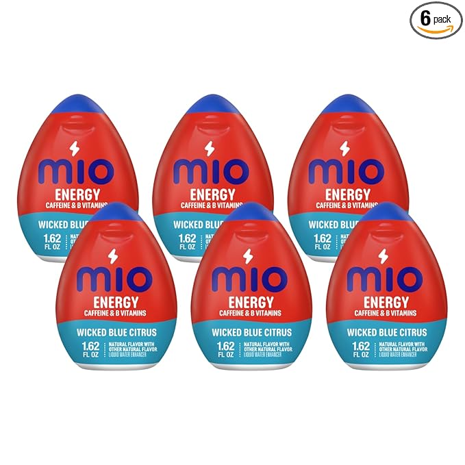 Mio Energy Liquid Water Enhancer Wicked Blue Citrus 1.62 OZ. (Pack of 6)