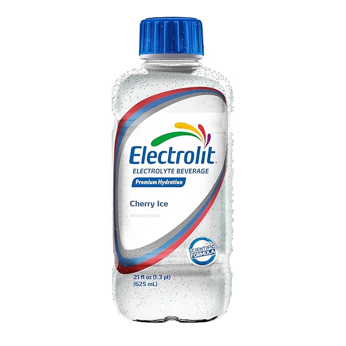 Electrolit Electrolyte Beverage Cherry Ice 21 Fl Oz bottle (Pack of 12)