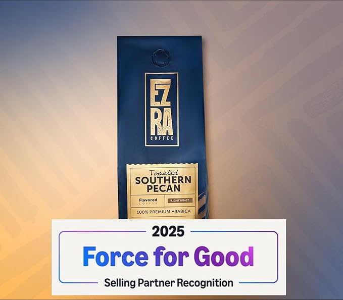 Ezra Coffee Toasted Southern Pecan Light Roast Whole Beans Coffee - 12 ounce