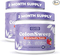 ColonSweep - Strawberry Flavored Probiotic Psyllium Husk Powder Colon Cleanser7.8 oz. Fiber Supplement Support for Gut Health - Cleanse for Bloating Relief &amp Detox- 30 Servings (Pack of 2)