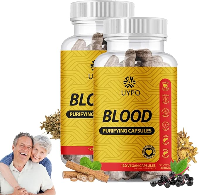 Blood Purifying Capsules Gluten Free GMO-Free Vegan 450 mg (2PCS)