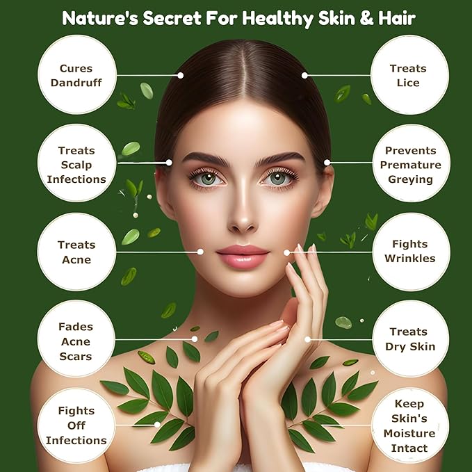 Organic 100% Cold Pressed Neem Oil (32 Fl Oz) - Pure Neem Oil for Hair Skin Nails Pets Indoor &amp Outdoor Plants &amp Garden - Unrefined All Natural Concentrated Multipurpose.