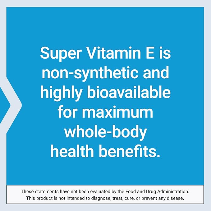 Life Extension Super Vitamin E268 mg (400 IU)Non-Synthetic Vitamin E Supplement Promotes Whole-Body HealthGluten-FreeNon-GMO90 softgels(Pack of 2)