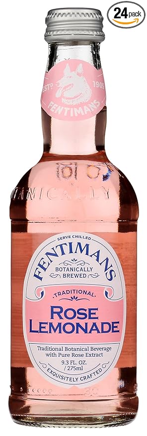 Fentimans Rose Lemonade 9.3 Ounce - 4 per pack - 6 packs per case.