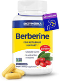 Enzymedica Berberine Supplement HCl 510mg for Overall Health and Wellness Vegan No Artificial fillers Clean Label 120 Count