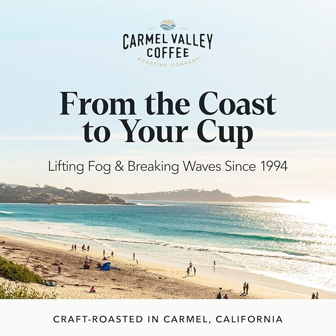 Carmel Valley Coffee Roasting Signature Icons Gift Box Organic Whole Bean Coffee Gift Set Featuring Foglifter® French Dark Roast &amp Eastwood Medium Roast 2 × 12oz Bags