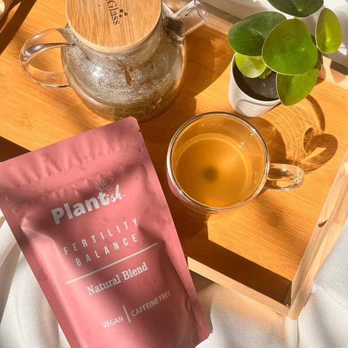 Plantish by Jm Plantish Fertility Tea: Organic Jamaican Dog Blood Bush Tea Fertility Prenatal Vitamins Fertility herb for Women
