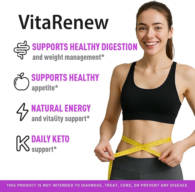 (2 Pack) VitaRenew Gummies - Original VitaRenew Advanced 1050MG Formula - Maximum Strength Supplement Gummy Official Formula Vita Renew All Natural Overall Wellness Support 120 Gummies for 2 Months