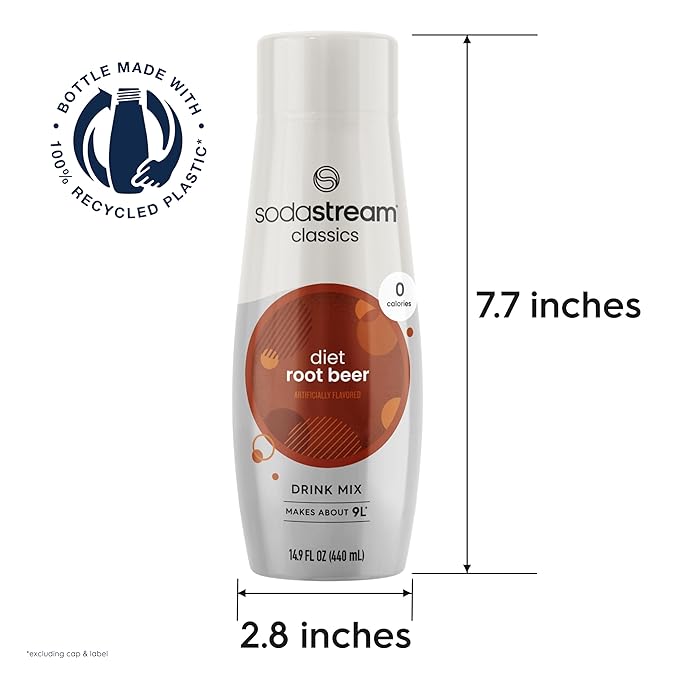 SodaStream Diet Root Beer 440ml 4-Pack