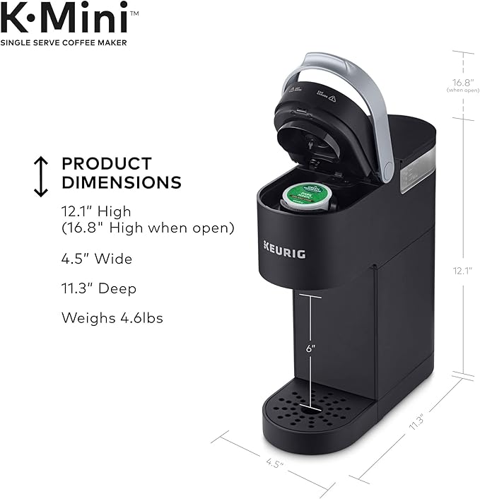 Keurig K-Mini Single Serve Coffee Maker with Green Mountain Coffee Roasters Nantucket Blend Medium Roast 32 ct K-Cup Coffee Pods