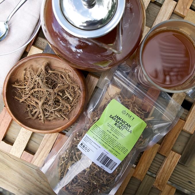 Jamaican Sarsaparilla Root Wildcrafted Whole Roots Cut and Sifted (2 Ounces)