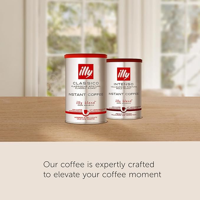 illy Instant Coffee Singles Classico Medium Roast Caramel &amp Orange Blossom Notes 40 Single-Serve Packets (2g Each) - Premium Arabica Coffee