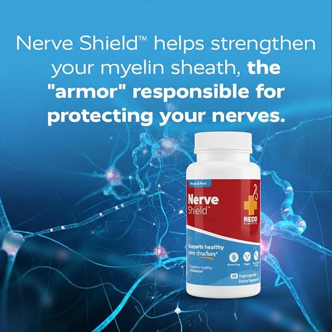 Redd Remedies Nerve Shield Supports Healthy Nerve Structure and Circulation 60 Vegan Capsules