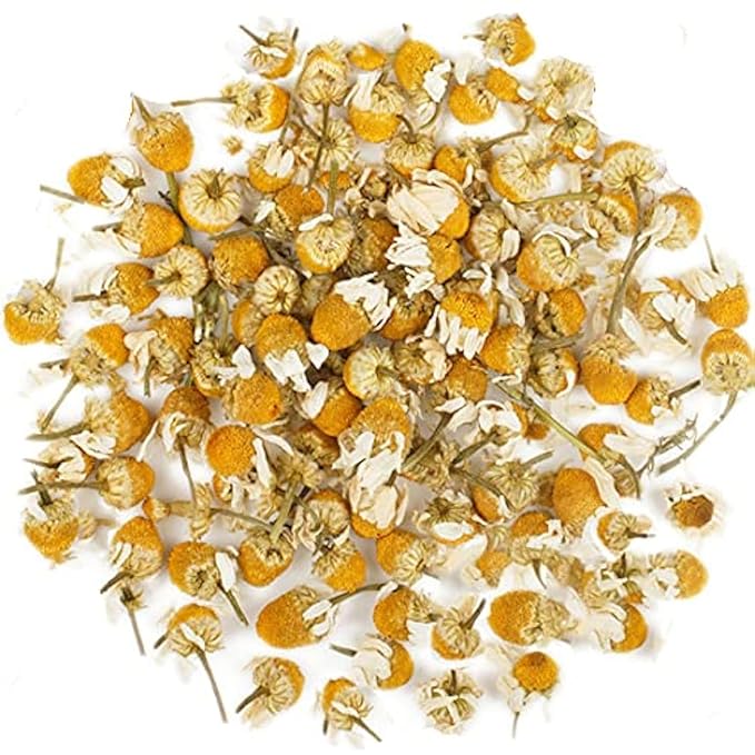Organic Chamomile Flowers - 1 lb (16oz) - Herbal Tea - 100% Organic - Flor de Manzanilla - EarthWise Aromatics