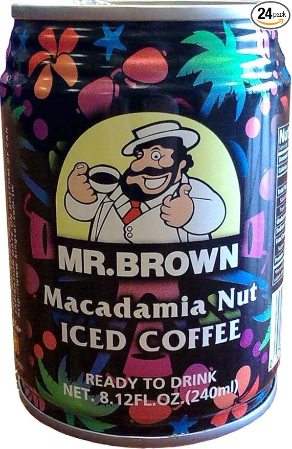 Mr. Brown Iced Coffee Macadamia Nut 24 - 8.12-Ounce Cans