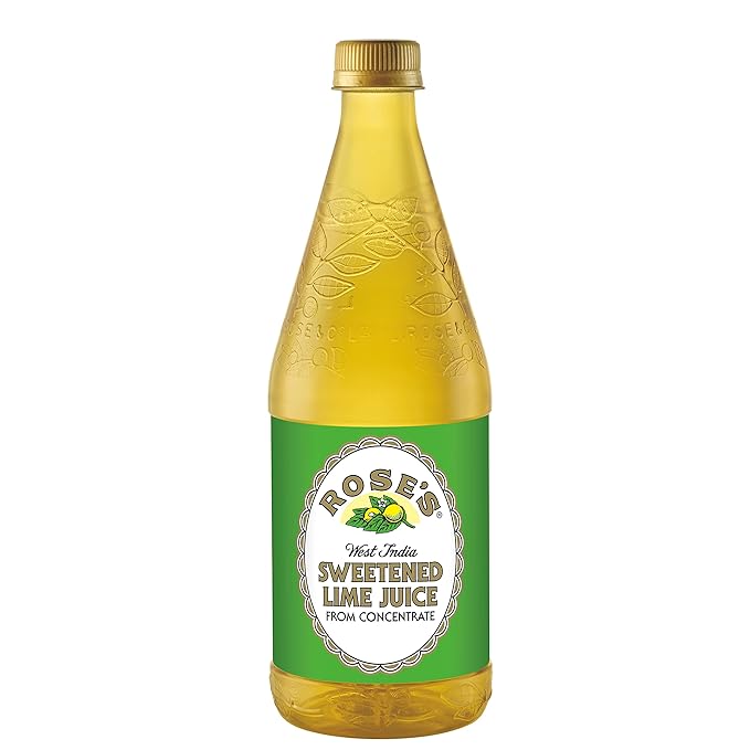Rose's Sweetened Lime Juice 25 fl oz bottle (Pack of 12) Made with Real Lime Juice Mixer to Add to Cocktails and Non-Alchoholic Drinks Trusted by Bartenders