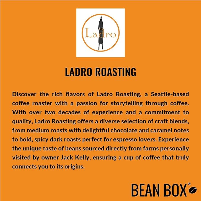 Bean Box Sampler - Roasted by Ladro Roasting 2-Pack Freshly Ground Coffee Gourmet Coffee