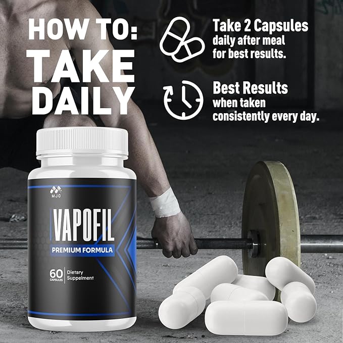 (2 Pack) Vapofil Capsules Official Vapofil Pills with All Natural Ingredients Advanced Vitamin Supplement Pills Supporting Health and Wellness Max Strength Formula Crafted in the USA (120 Capsules)