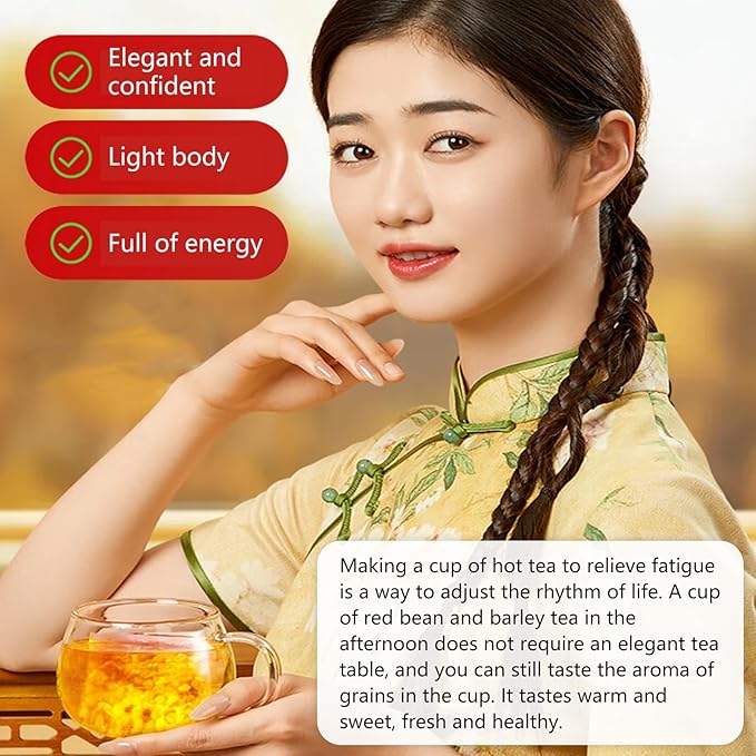 DOZO Shiqing Tea Dampness Clearing Herbal Tea Red Bean Coix Seed Tea Bags 40bags Dispelling Dampness Tea 红豆薏米茶 祛湿茶 去湿茶 湿清茶 湿轻茶