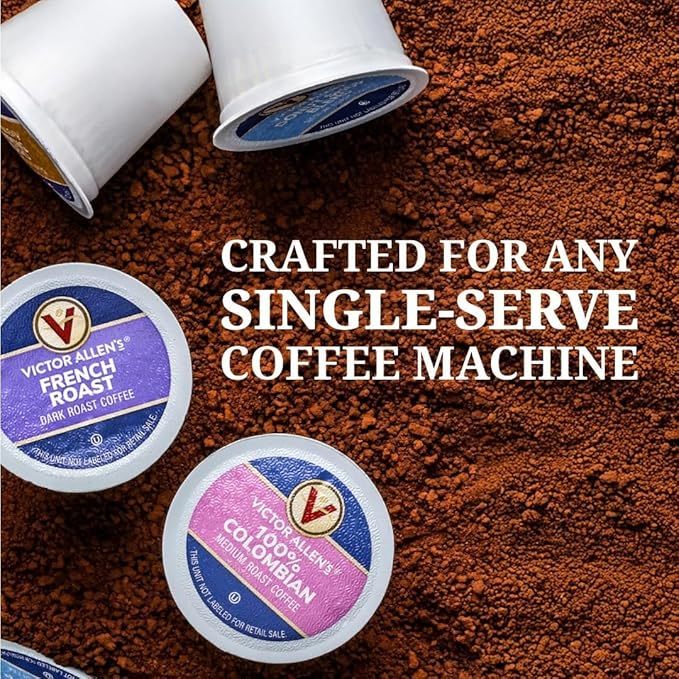 Victor Allen's Coffee 100% Colombian Medium Roast 120 Count Single Serve Coffee Pods for Keurig K-Cup Brewers
