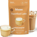 Blume Superfoods Latte - Salted Caramel - Dandelion Root and Maca Powder Pink Himalayan Salt Low-Sugar Inflammation support Organic Vegan And Keto Friendly - 25 Servings