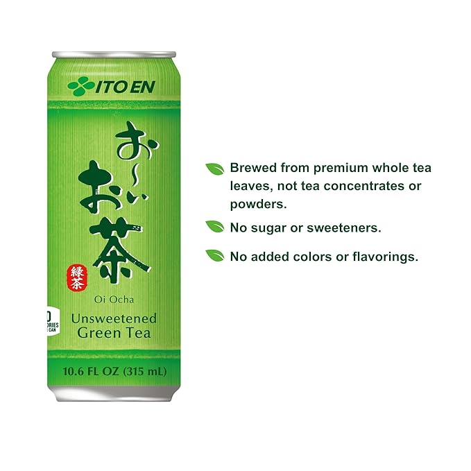 Ito En Oi Ocha Green Tea Unsweetened 10.6 Ounce (Pack of 24)