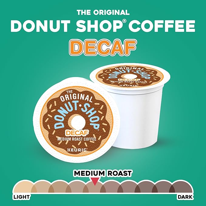The Original Donut Shop Decaf Keurig Single-Serve K-Cup Pods Medium Roast Coffee 96 Count