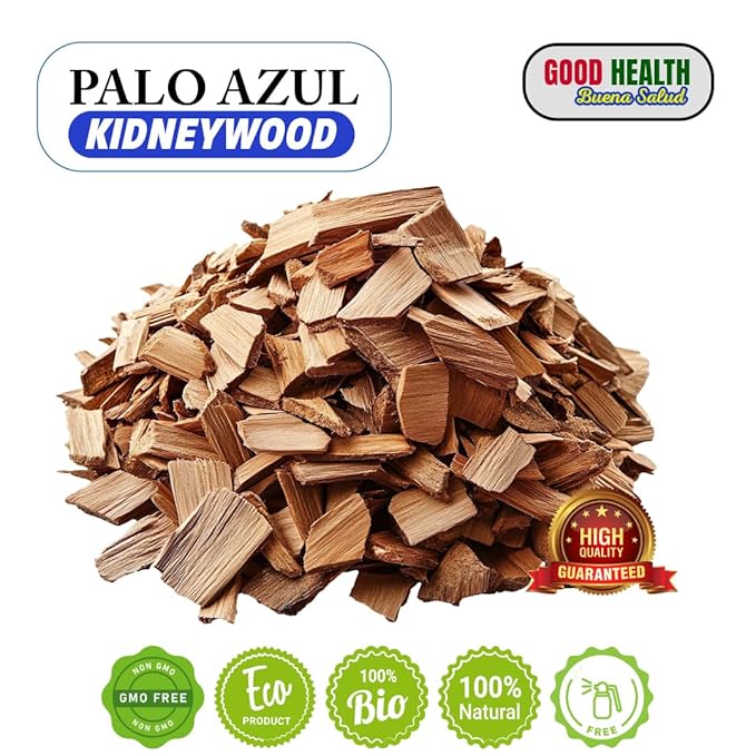 Palo Azul| Kidneywood | Chips de Madera Premium para Infusión de Té Herbal | 100% Natural Premium Wood Chips for Herbal Tea Infusion | 4 oz (113g) - 2 Pack