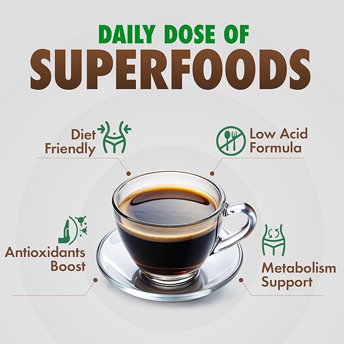 SOLLO Organic Slim Coffee Pods Medium Roast Low Acid Diet-Support Slim Single Serve Pods Compatible With 2.0 K-Cup Keurig Brewers 24 K Cup